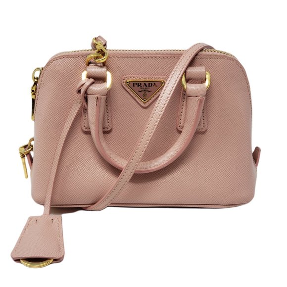 Prada Handbags - Auth Prada Mini Promenade Saffiano Crossbody Bag